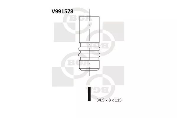 BGA V991578 Клапан выпускной