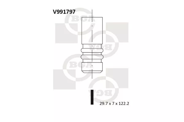 BGA V991797 Клапан впускний