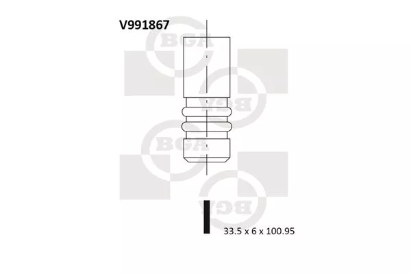 BGA V991867 Клапан впускний
