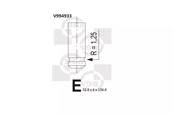 BGA V994933 Клапан впускной