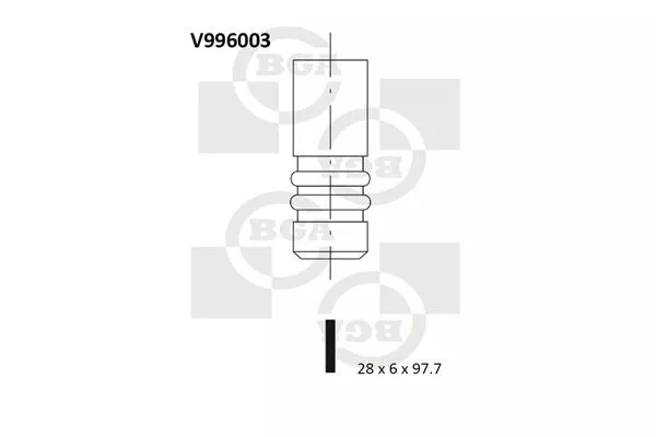 BGA V996003 Клапан выпускной