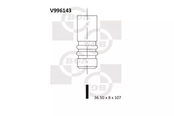 BGA V996143 Клапан впускной