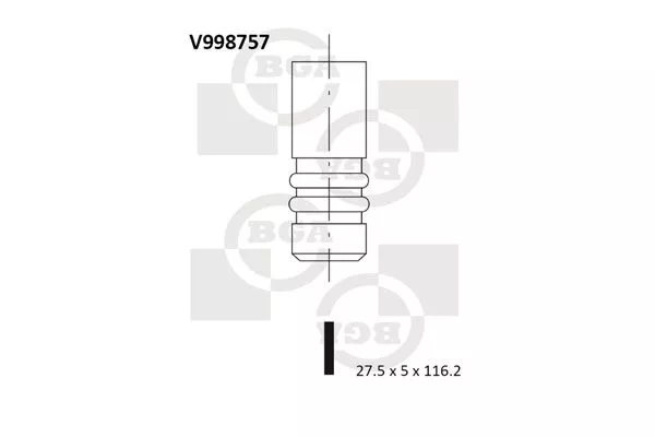 V998757 Клапан двигуна
