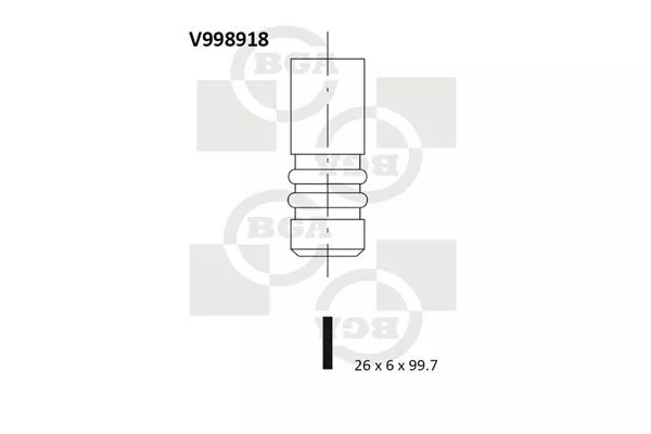 BGA V998918 Клапан впускной