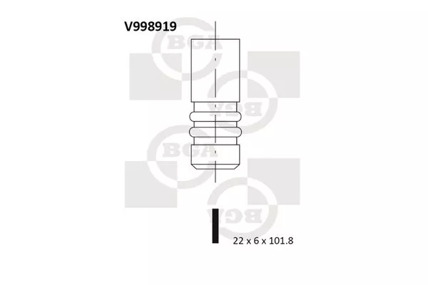 BGA V998919 Клапан выпускной
