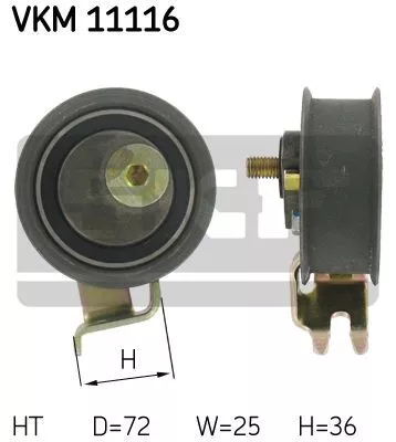 Skf VKM 11116 Ролик натягувача ременя ГРМ