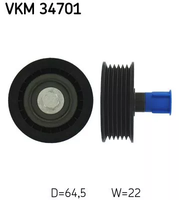 Skf VKM 34701 Ролик ременя генератора