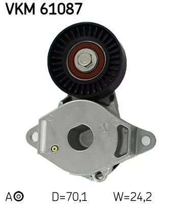 Skf VKM 61087 Ролик ремня генератора