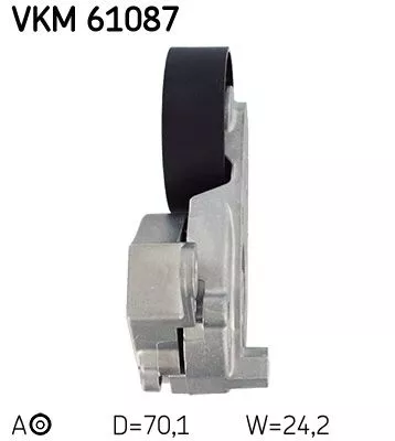 Skf VKM 61087 Ролик ремня генератора