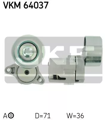 Skf VKM 64037 Ролик ремня генератора