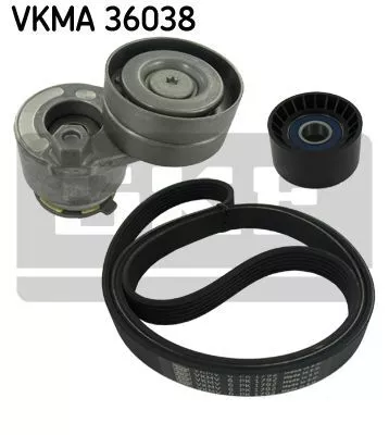 VKMA 36038 Поликлиновой ременный комплект
