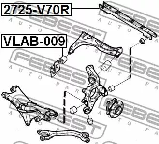 Febest VLAB-009 Сайлентблок ричагу