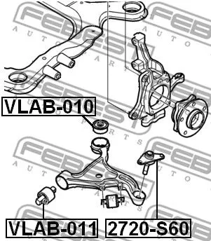 Febest VLAB-010 Сайлентблок рычага