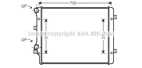 AVA QUALITY COOLING VN2207 Радіатор охолодження двигуна