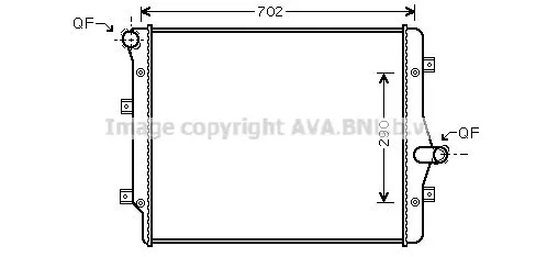 AVA QUALITY COOLING VN2208 Радиатор охлаждения двигателя