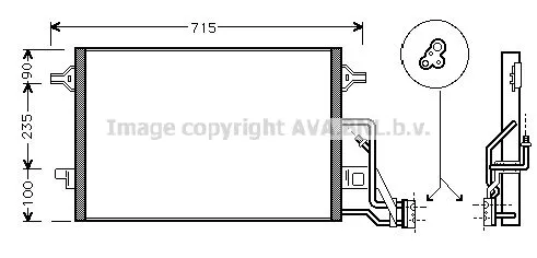 AVA QUALITY COOLING VN5189 Радіатор кондиціонера