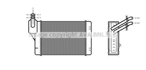 AVA QUALITY COOLING VN6069 Радіатор печі