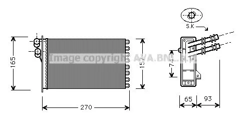 AVA QUALITY COOLING VN6173 Радиатор печки