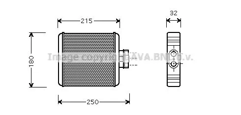 AVA QUALITY COOLING VN6196 Радіатор печі