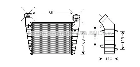 AVA QUALITY COOLING VNA4238 Интеркулер