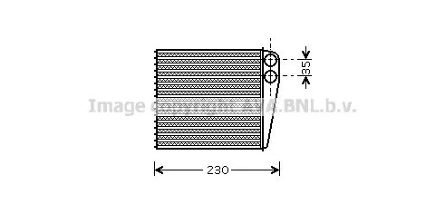 AVA QUALITY COOLING VNA6229 Радіатор печі