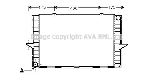 AVA QUALITY COOLING VO 2063 Радіатор охолодження двигуна