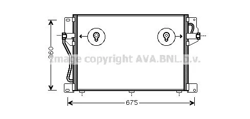 AVA QUALITY COOLING VNA5226D Радиатор кондиционера