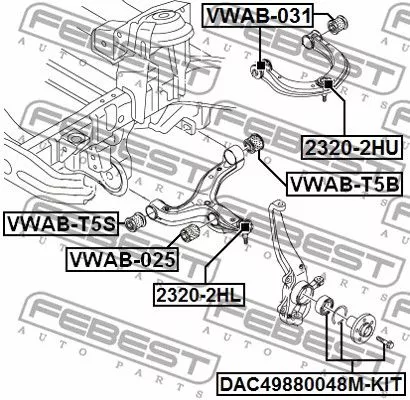 VAG VWAB-025 Сайлентблок ричагу