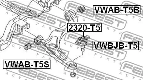VAG VWAB-T5S Сайлентблок рычага