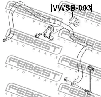 VAG VWSB-003 Втулка стабилизатора