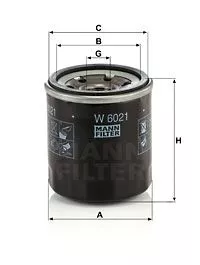 MANN-FILTER W6021 Масляный фильтр