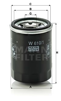 MANN-FILTER W610/1 Масляный фильтр