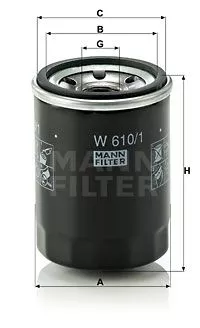 Масляный фильтр MANN-FILTER W6101 на Suzuki KIZASHI