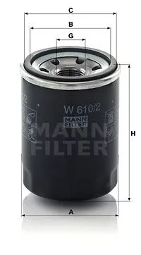 MANN-FILTER W610/2 Масляный фильтр