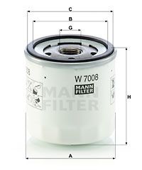 Масляный фильтр MANN-FILTER W7008