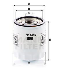 MANN-FILTER W7015 Оливний фільтр