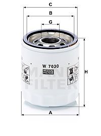 MANN-FILTER W7030 Оливний фільтр
