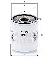 Масляный фильтр MANN-FILTER W7030 на Suzuki GRAND VITARA