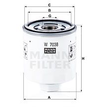 MANN-FILTER W 7038 Масляный фильтр