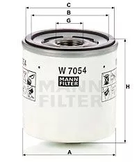 MANN-FILTER W7054 Оливний фільтр