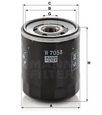 MANN-FILTER W 7058 Масляный фильтр