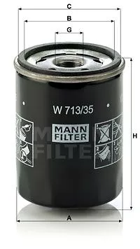 MANN-FILTER W71335 Масляный фильтр