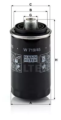 MANN-FILTER W719/45 Масляный фильтр
