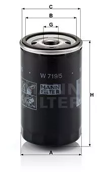 MANN-FILTER W719/5 Масляный фильтр