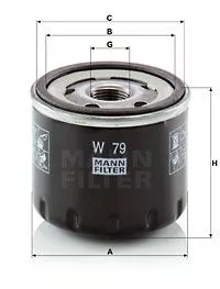 MANN-FILTER W79 Масляный фильтр