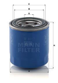MANN-FILTER W8017 Масляный фильтр