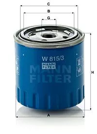 MANN-FILTER W815/3 Масляный фильтр