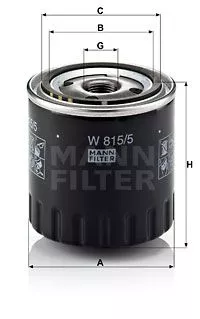 MANN-FILTER W 815/5 Оливний фільтр