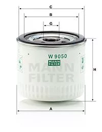 MANN-FILTER W 9050 Масляный фильтр