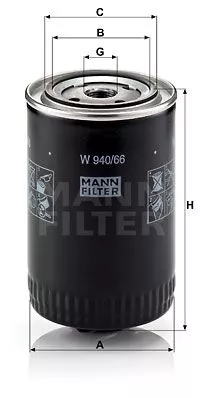 MANN-FILTER W940/66 Масляный фильтр